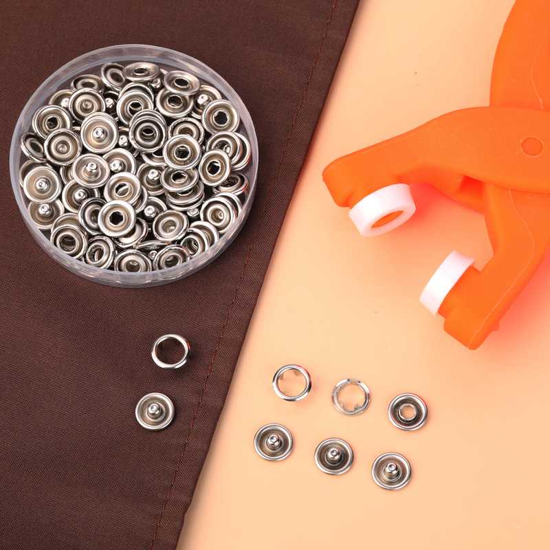 Metal Snaps Buttons With Fastener Pliers Snap Button Kit - Temu Germany